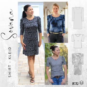 E-Book drei eM's Shirt/jurk Sovana, Duits