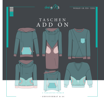 E-Book drei eM's Zakken-Add on Woman, duits