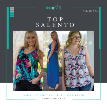 Patron top femme pdf Salento drei eM's, en allemand