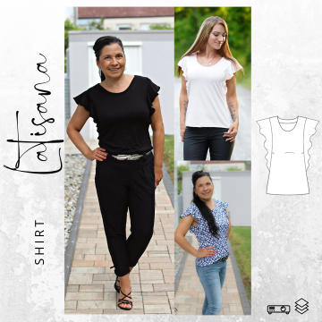 E-Book drei eM's Volant-Shirt LATISANA