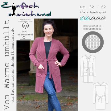 E-book Einfach anziehend, dames cardigan 