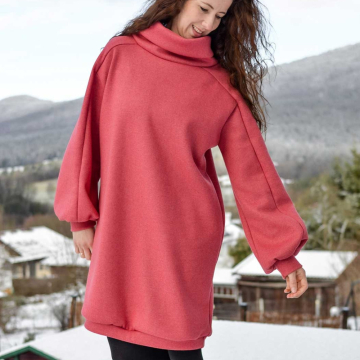 E-Book Erbsünde dames oversize pulloverjurk/sweater Marilia, Duits