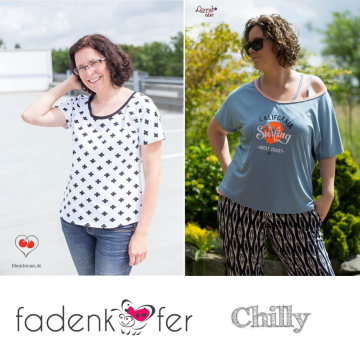 Patron t-shirt femme pdf Chilly Fadenkäfer, en français
