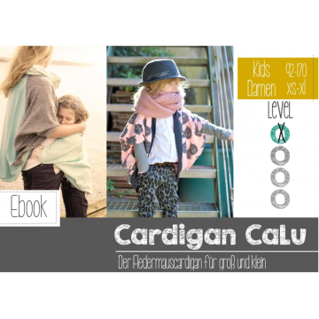 E-Book FeeFeeFashion Fledermauscardigan Calu Kids und Damen
