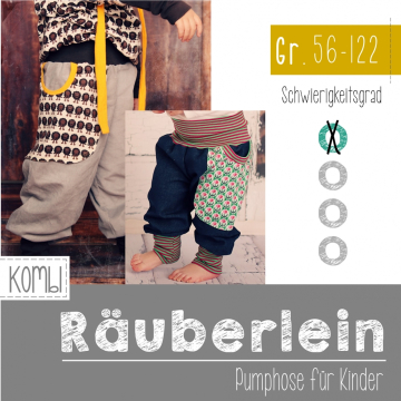Patron pantalon enfant pdf Räuberlein FeeFeeFashion, en allemand