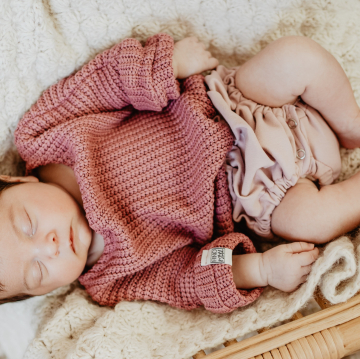 Patron pullover bébé pdf Leo Fino & Stitch, en allemand