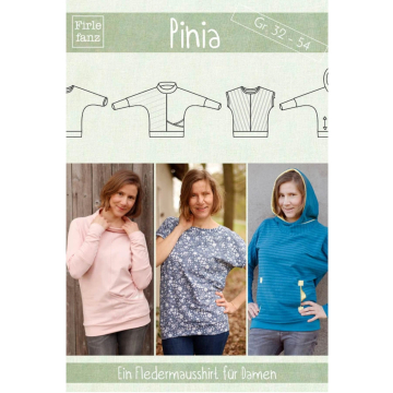 Patron sweat-shirt manches chauve-souris femme pdf Pinia Firlefanz, en allemand