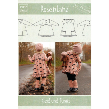 Patron robe / tunique enfant pdf Rosentanz Firlefanz, en allemand