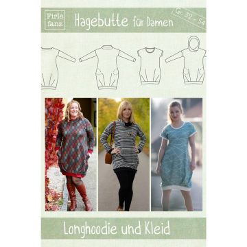 Patron robe sweat femme pdf Hagebutte Firlefanz, en allemand