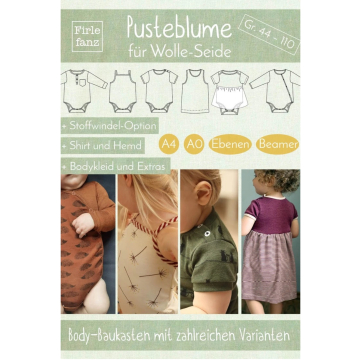 Patron vêtements pour bébé pdf laine Body-Baukasten Firlefanz, en allemand