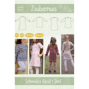 Patron robe/shirt enfant pdf Zaubernuss Firlefanz, en allemand