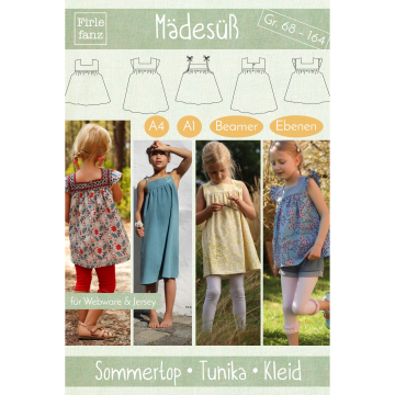 Patron top / tunique enfant pdf Mädesüß Firlefanz, en allemand