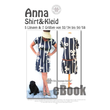 Patron robe tunique t-shirt femme pdf Anna Firstlounge Berlin, en allemand