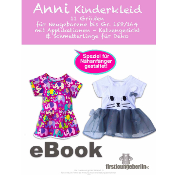 Patron robe enfant pdf Anni Firstlounge Berlin, en allemand