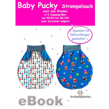 Patron gigoteuse bébé pdf Pucky Firstlounge Berlin, en allemand
