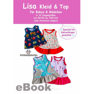 Patron robe / top enfant pdf Lisa Firstlounge Berlin, en allemand