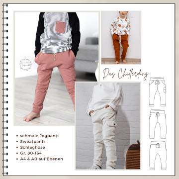 Patron pantalon de jogging enfant pdf Das Chillerding Four Chapter, en allemand