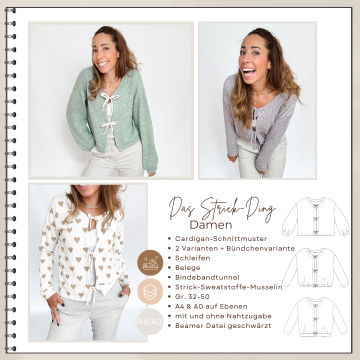 E-Book Four Chapter Das Strick-Ding Cardigan Ladies, german