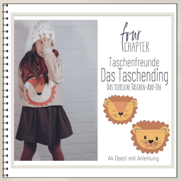 Patron Supplément poche lion pdf Four Chapter, en allemand