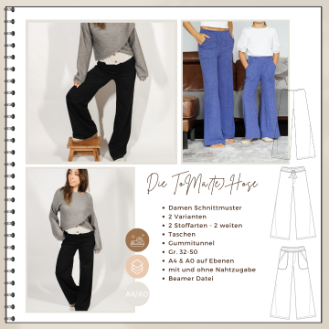 E-Book Four Chapter ToMa(te) Wide Leg Broek Dames, Duits
