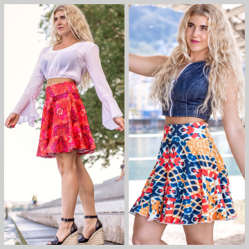 Patron jupe femme pdf Romina Hanna Louise, en allemand