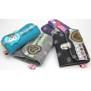 Ebook patron porte-monnaie en feutrine M I'm sew happy!, en allemand