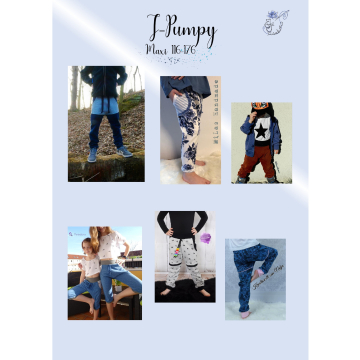 Ebook patron pantalon enfant J-Pumpy Maxi J&J Fadentanz, en allemand