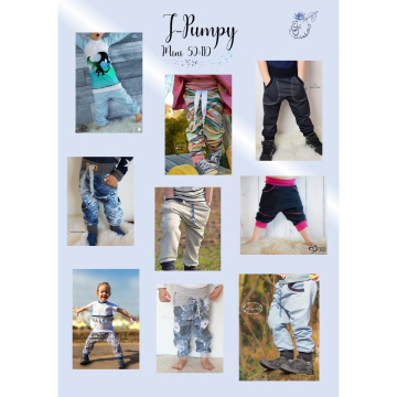 Ebook patron pantalon enfant J-Pumpy Mini J&J Fadentanz, en allemand