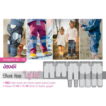Ebook patron pantalon enfant Lykke Joudii, en allemand