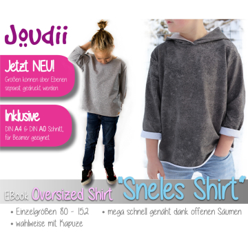 E-Book Joudii Oversizeshirt Sneles Shirt, german