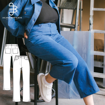E-book JULIANA MARTEJEVS Jeans Hose Culotte, Duits