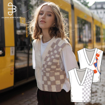 E-book JULIANA MARTEJEVS Pullunder mit Stickvorlage Oberteil, Duits