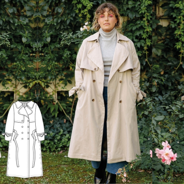 E-Book JULIANA MARTEJEVS Trenchcoat Damen