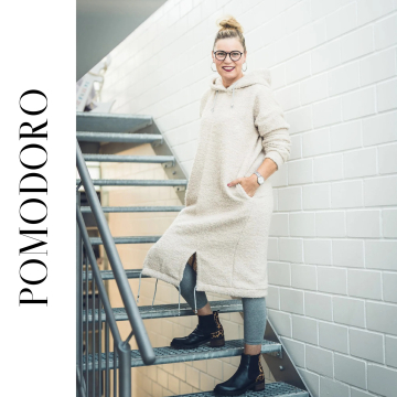 E-Book JusAsuj Damen Oversized Kleid und Pullover Pomodoro, en allemand