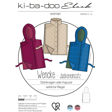 Patron capuche veste femme pdf Wencke Ki-Ba-Doo, en allemand
