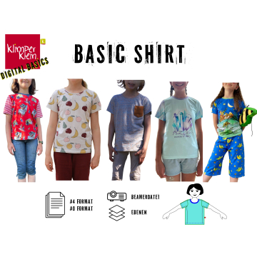 E-Book Klimperklein Basic-Shirt Kids, Duits