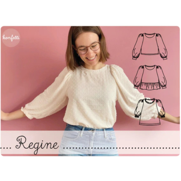 E-book Konfetti Patterns Dames blouse Regine, Duits