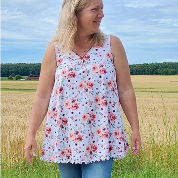 E-Book Küstenschnitt Dames Shirt met ritssluiting Sontje, duits