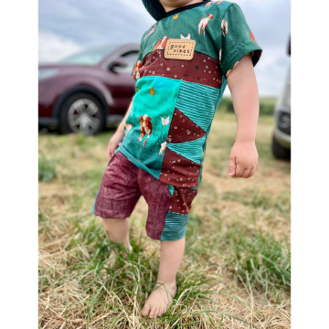 Ebook patron t-shirt / pantalon enfant Mighty Kriss Kross Lilelle Datoine, taille 68-122, en alleman