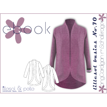 E-Book Lillesol & Pelle LongCardigan with collar Kids, german