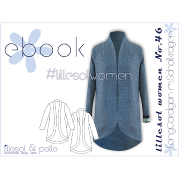 E-Book Lillesol & Pelle LongCardigan met sjaalkraag Dames, Duits
