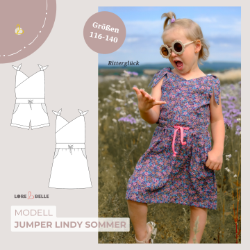 Patron jumper enfant Maxi pdf 116-140 Lindy été Lore & Belle, en allemand