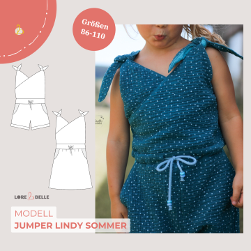 Patron jumper enfant Mini pdf Lindy été Lore & Belle, en allemand