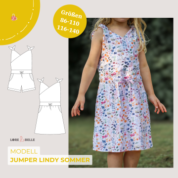 Patron jumper enfant pdf 86-140 Lindy été Bundle Lore & Belle, en allemand