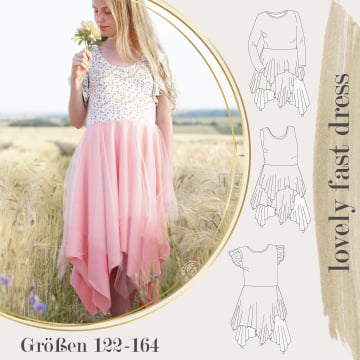 E-book LovelySewDesign Lovely Fast Dress Kids 122 - 164, Duits