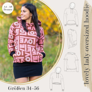 E-book LovelySewDesign Lovely Lady Oversize Hoodie, Duits