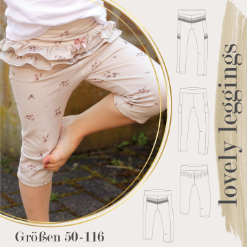 Patron legging enfant pdf lovely Mini LovelySewDesign, en allemand