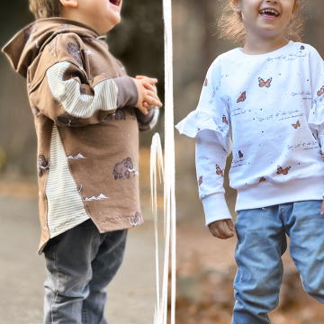 Patron sweat-shirt enfant pdf Lovely Kids LovelySewDesign, en allemand