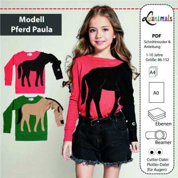 E-Book Luanimals Pferd Paula Pullover Kids