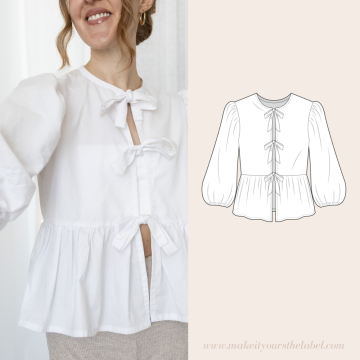 E-book Make it yours Bluse mit Schleifen, Duits